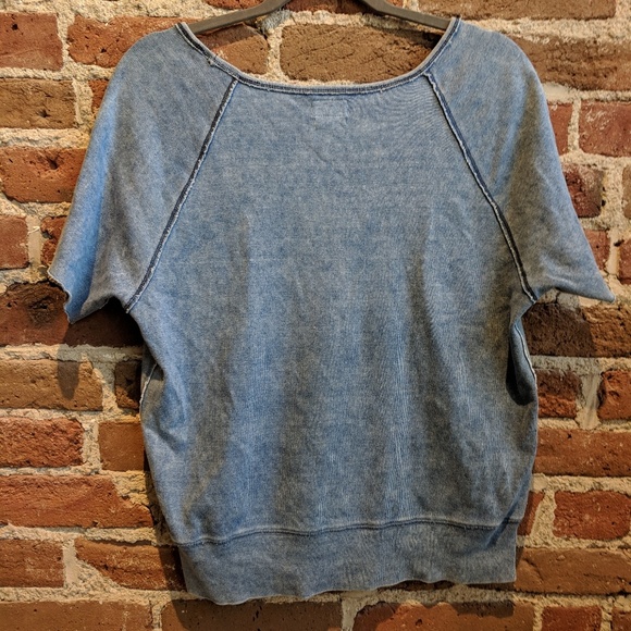 Rag & Bone Denim Washed Sweatshirt - Picture 3 of 3